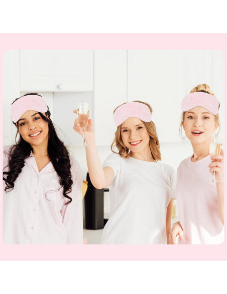 Juego de Diademas de Spa Casoty con Máscaras de Sueño - 12 Pcs
