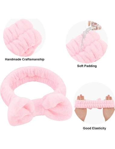 Juego de Diademas de Spa Casoty con Máscaras de Sueño - 12 Pcs