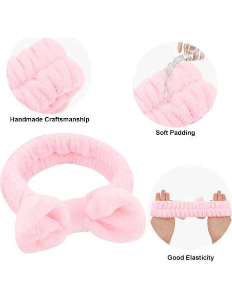 Juego de Diademas de Spa Casoty con Máscaras de Sueño - 12 Pcs