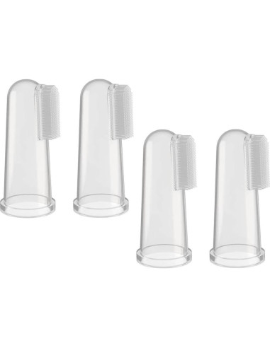 4 Piezas Cepillo de Dedo Infantil Silicona AmeriCan Goods