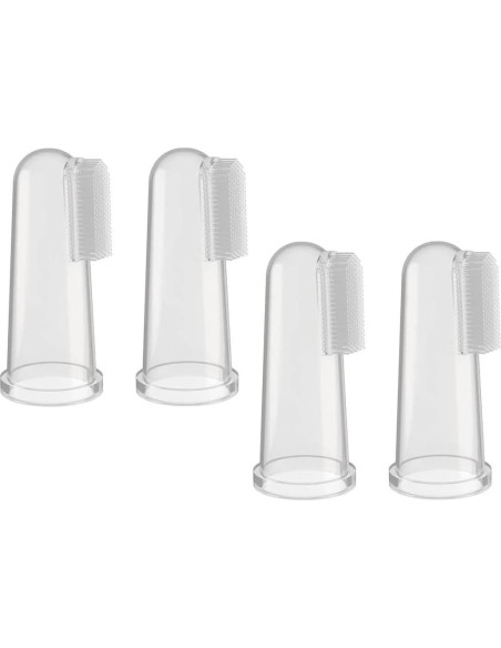 4 Piezas Cepillo de Dedo Infantil Silicona AmeriCan Goods