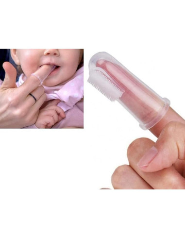 4 Piezas Cepillo de Dedo Infantil Silicona AmeriCan Goods
