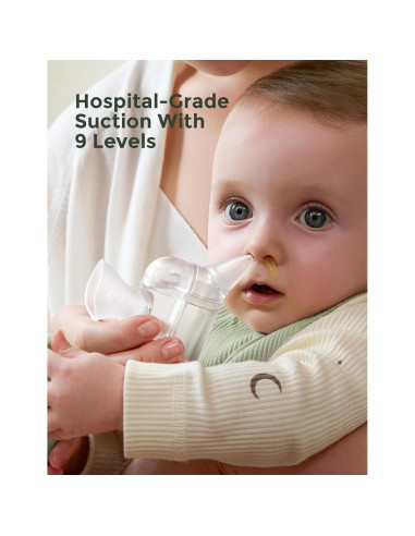 Aspirador Nasal Eléctrico Momcozy BreezyClear Pro 75 kPa