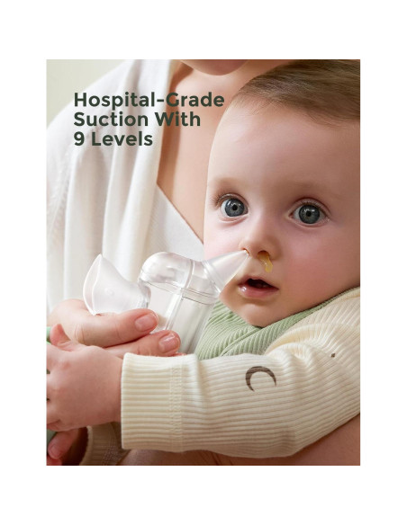 Aspirador Nasal Eléctrico Momcozy BreezyClear Pro 75 kPa