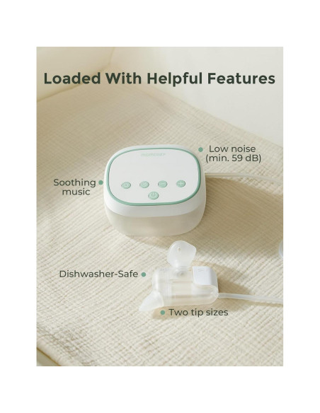 Aspirador Nasal Eléctrico Momcozy BreezyClear Pro 75 kPa