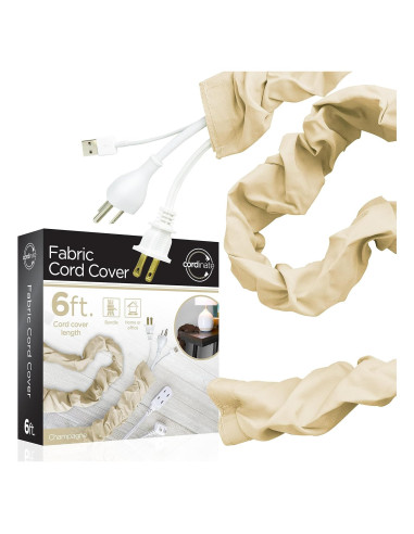 Cubierta de Cable de Tela Cordinate 1.83 m Champagne