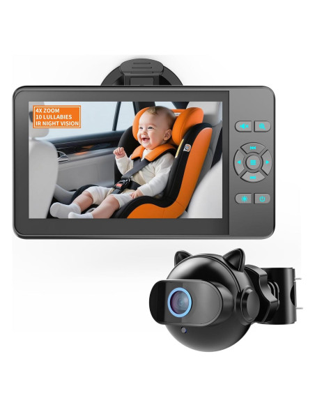 Cámara de Auto para Bebés CY401 4.3" HD 1080P con Zoom 4X