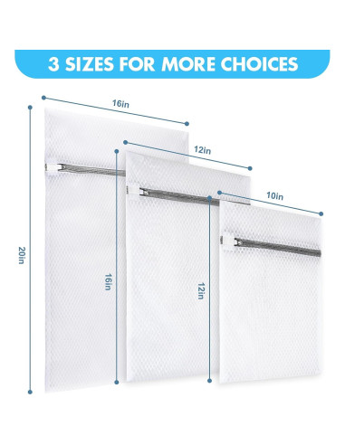 Bolsas de Lavandería de Malla VUEKYN - 3 Tamaños (Grande, Mediana, Pequeña)