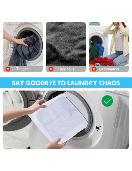Bolsas de Lavandería de Malla VUEKYN - 3 Tamaños (Grande, Mediana, Pequeña)