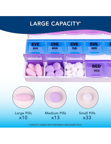 Organizador de Medicamentos Carex Mediplanner 7 Días con Cortador