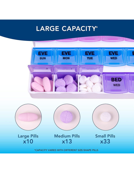Organizador de Medicamentos Carex Mediplanner 7 Días con Cortador