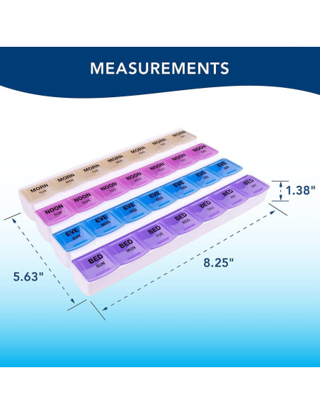 Organizador de Medicamentos Carex Mediplanner 7 Días con Cortador