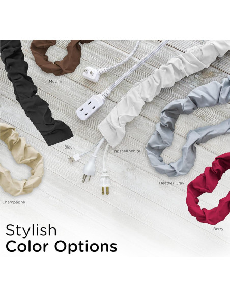 Cubierta de Cable de Tela Cordinate 1.83 m Champagne Cubierta de Cable de Tela Cordinate 1.83 m Champagne