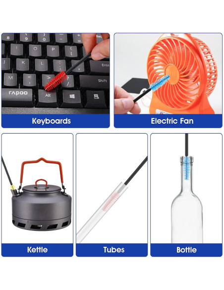 18 Cepillos de Limpieza Prasacco para Alimentadores de Colibrí