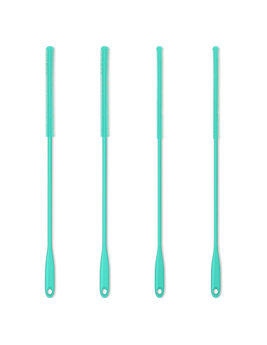 Cepillo de Silicona Reutilizable Purtribe 4 Piezas 25.4 cm