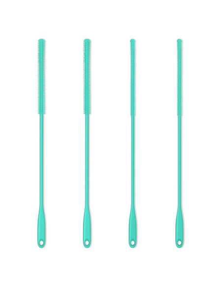 Cepillo de Silicona Reutilizable Purtribe 4 Piezas 25.4 cm