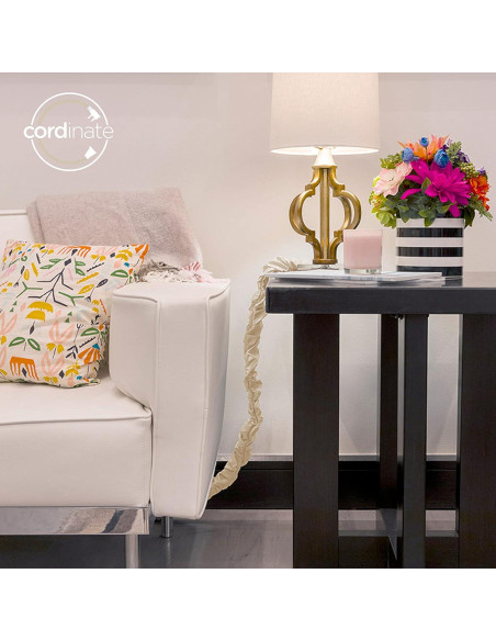 Cubierta de Cable de Tela Cordinate 1.83 m Champagne Cubierta de Cable de Tela Cordinate 1.83 m Champagne