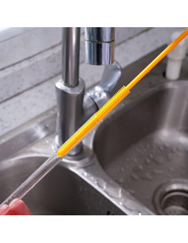 Cepillo de Silicona Reutilizable Purtribe 4 Piezas 25.4 cm