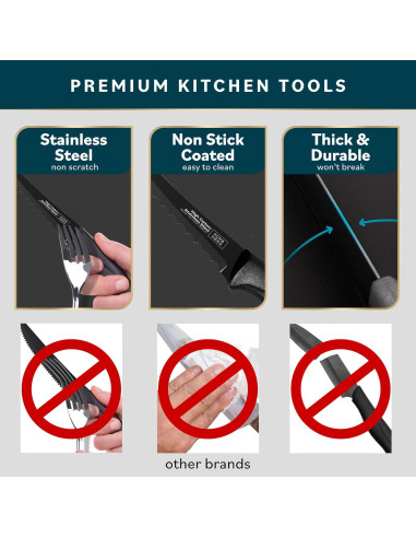 Cuchillo de Tomate Home Hero 11.43 cm Acero Inoxidable Ergonómico