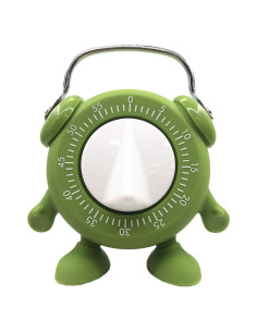 Temporizador de Cocina Mecánico Nita Verde 60 Minutos Sin Batería