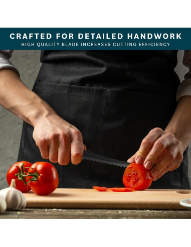 Cuchillo de Tomate Home Hero 11.43 cm Acero Inoxidable Ergonómico