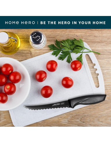 Cuchillo de Tomate Home Hero 11.43 cm Acero Inoxidable Ergonómico