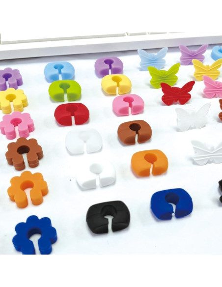 48 Marcadores de Vino de Silicona Reutilizables - 12 Colores