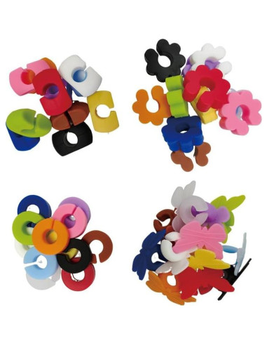 48 Marcadores de Vino de Silicona Reutilizables - 12 Colores