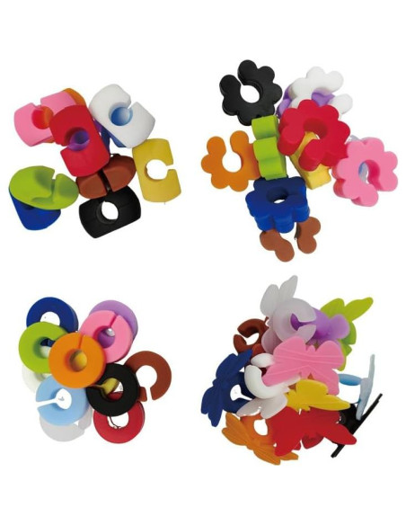 48 Marcadores de Vino de Silicona Reutilizables - 12 Colores