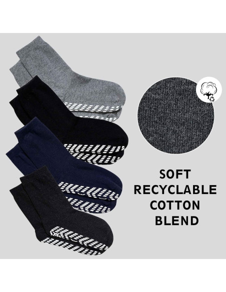 Calcetines Antideslizantes ZAKASA Unisex X-Grande 4 Pares