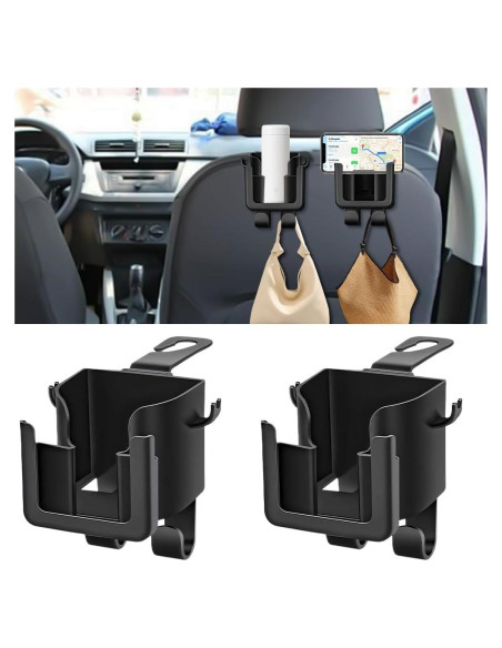 Soporte para Taza en Reposacabezas de Auto TNAIYH 2PCS