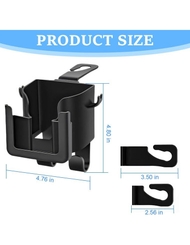 Soporte para Taza en Reposacabezas de Auto TNAIYH 2PCS