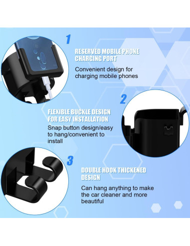 Soporte para Taza en Reposacabezas de Auto TNAIYH 2PCS