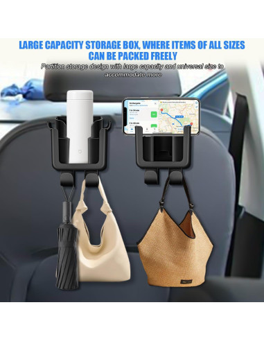 Soporte para Taza en Reposacabezas de Auto TNAIYH 2PCS