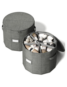 Organizador de Zapatos Vailando Cilíndrico 2-Pack Grande Gris