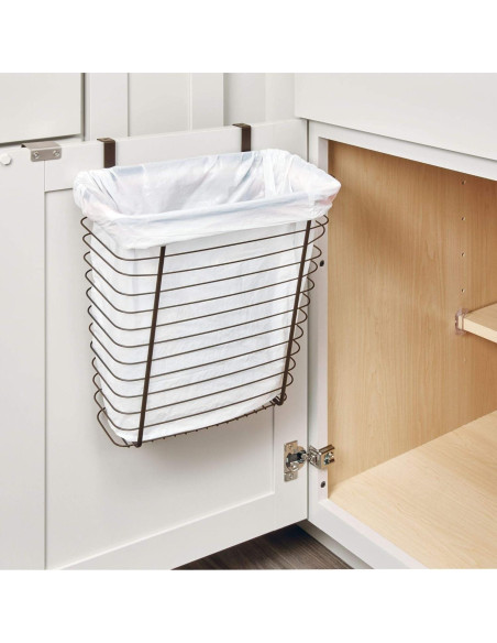 Bote de Basura Colgante iDesign Axis 11L Bronce 18x31x36cm