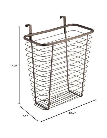 Bote de Basura Colgante iDesign Axis 11L Bronce 18x31x36cm