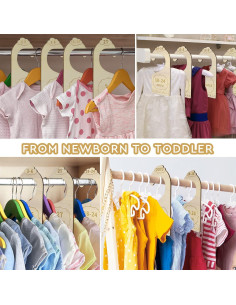 Divisores de Closet de Madera Lemon Shane - 10 Piezas para Bebés 2
