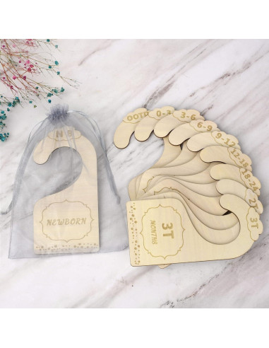Divisores de Closet de Madera Lemon Shane - 10 Piezas para Bebés