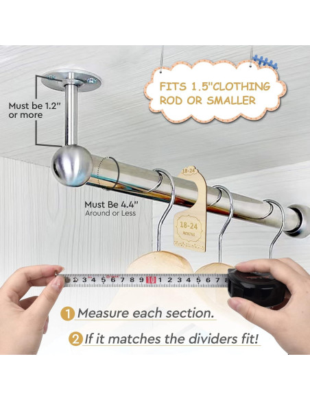 Divisores de Closet de Madera Lemon Shane - 10 Piezas para Bebés