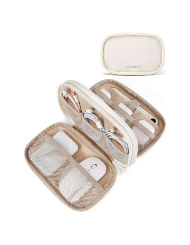 Organizador Electrónico de Cables BAGSMART Beige 21x13x5 cm