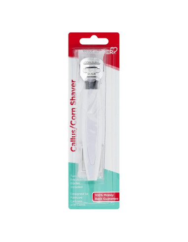 Raspador de Callos Leader Profesional Acero Inoxidable 2 Cuchillas