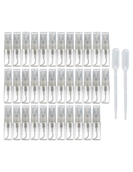 35 Botellas Atomizadoras de Vidrio Enslz 3ml Recargables