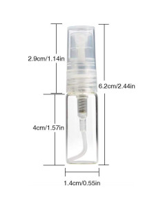 35 Botellas Atomizadoras de Vidrio Enslz 3ml Recargables 2