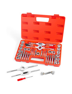 EFFICERE Kit de 40 Piezas de Herramientas de Rosca SAE Unificado