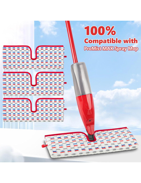 Paños de Mopa de Microfibra ILAVCOOL para O-Cedar Promist MAX - 3 Paquetes