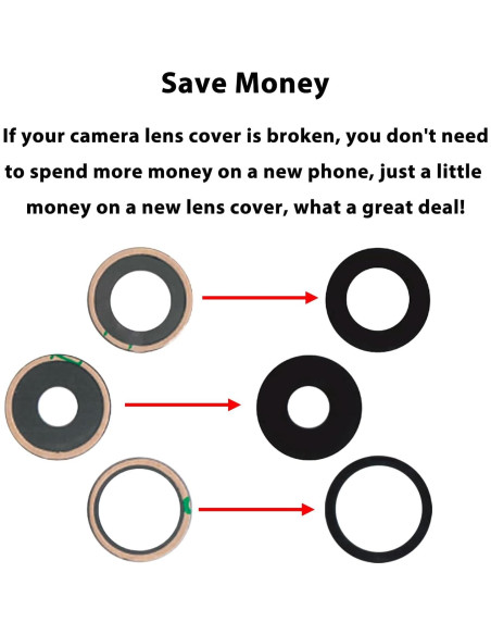 Cristal de Lente de Cámara Trasera LiXiongBao para iPhone 15 Pro