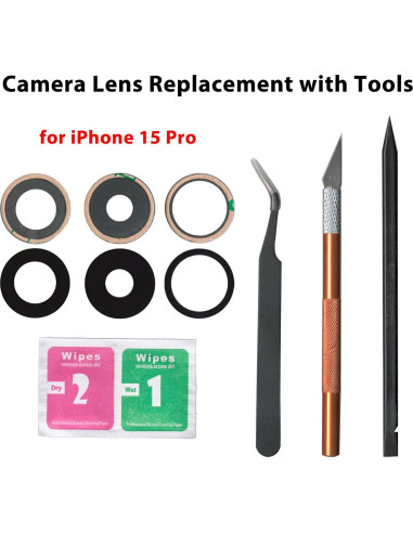 Cristal de Lente de Cámara Trasera LiXiongBao para iPhone 15 Pro