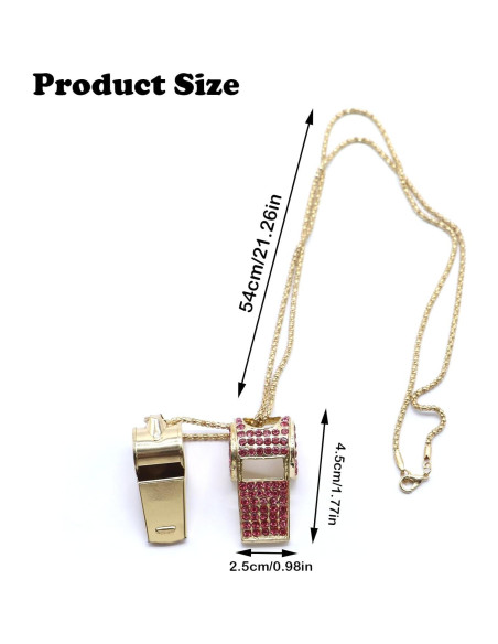 Silbato de Metal con Cristales UnisonPet Rosa 30cm