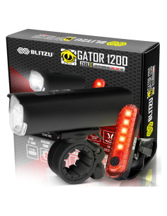 Juego de Luces para Bicicleta BLITZU Gator 1200 Lúmenes USB-C